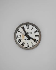 19th Century French Metal & Wooden Wall Clock