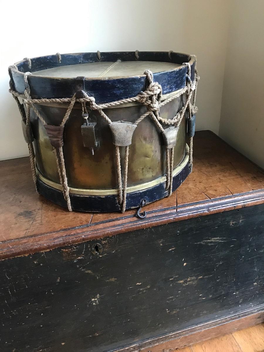 19th Century French Military Drum, Stamped Giroult Paris For Sale 7