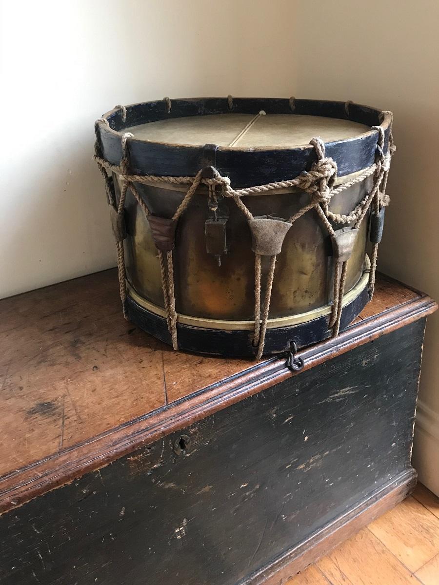 19th Century French Military Drum, Stamped Giroult Paris For Sale 8