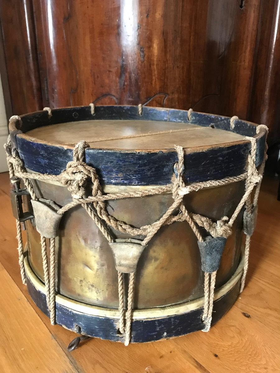 Louis Philippe 19th Century French Military Drum, Stamped Giroult Paris For Sale