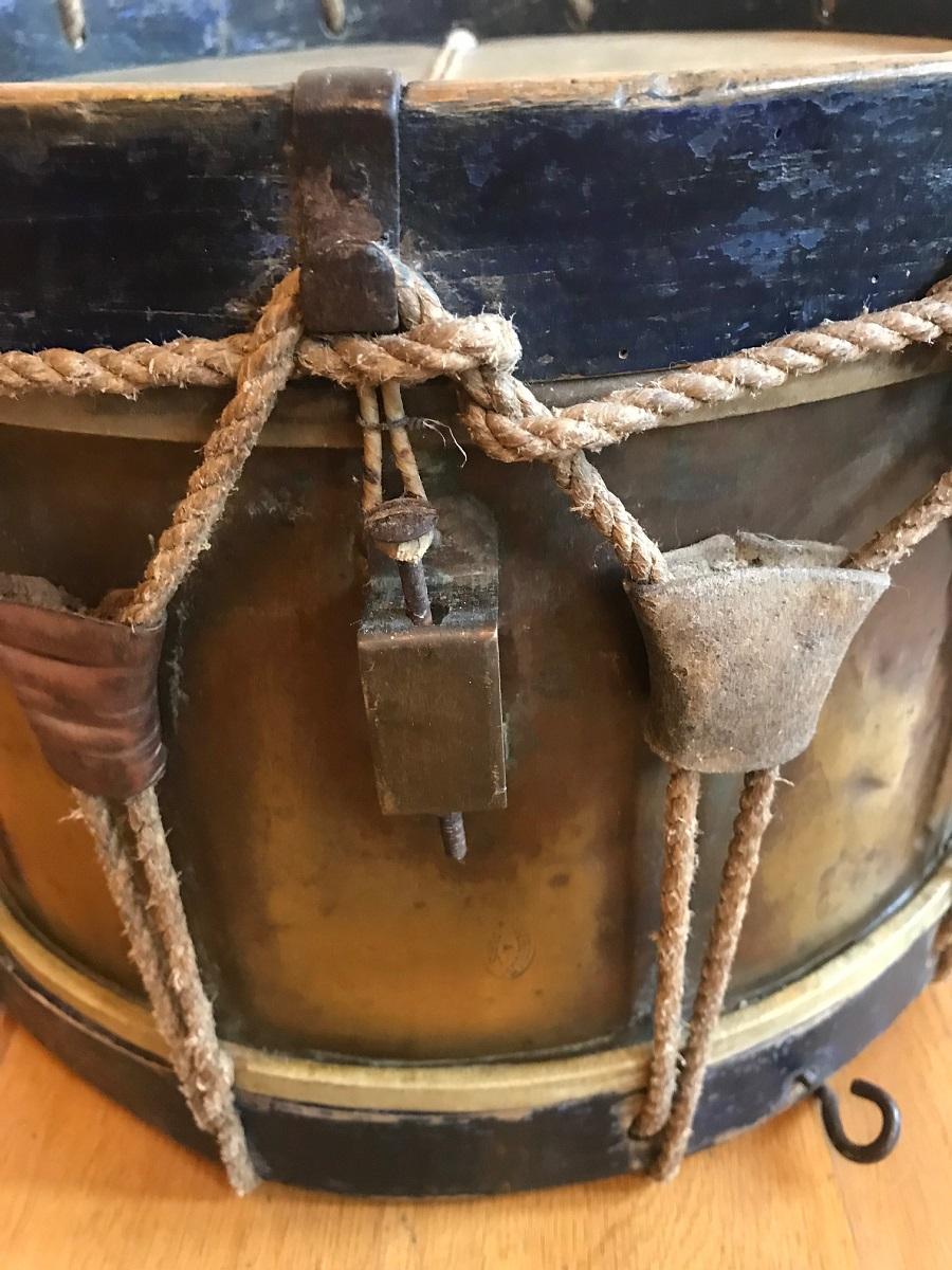 19th Century French Military Drum, Stamped Giroult Paris For Sale 1