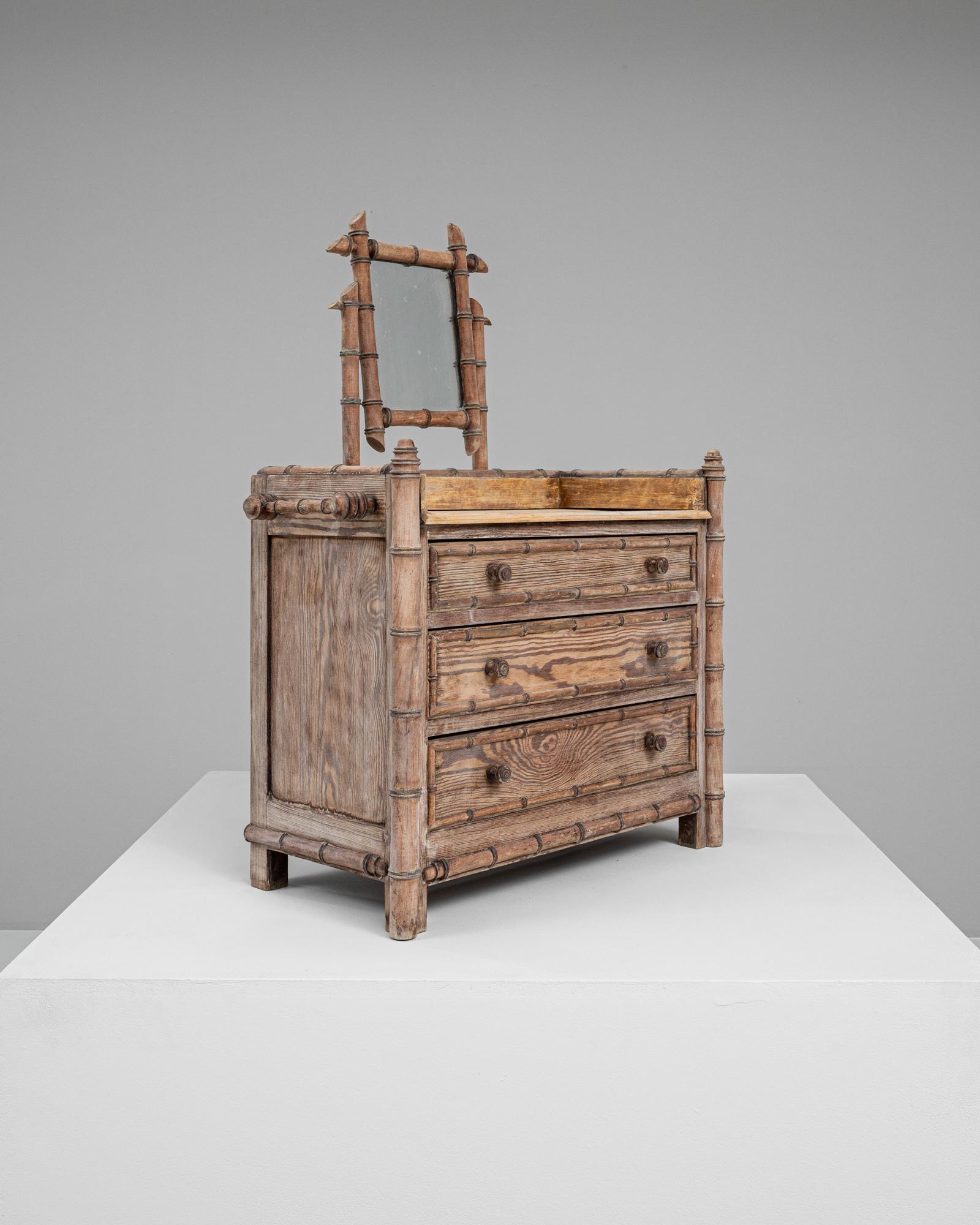 Legno Mini cassettiera francese del XIX secolo in vendita