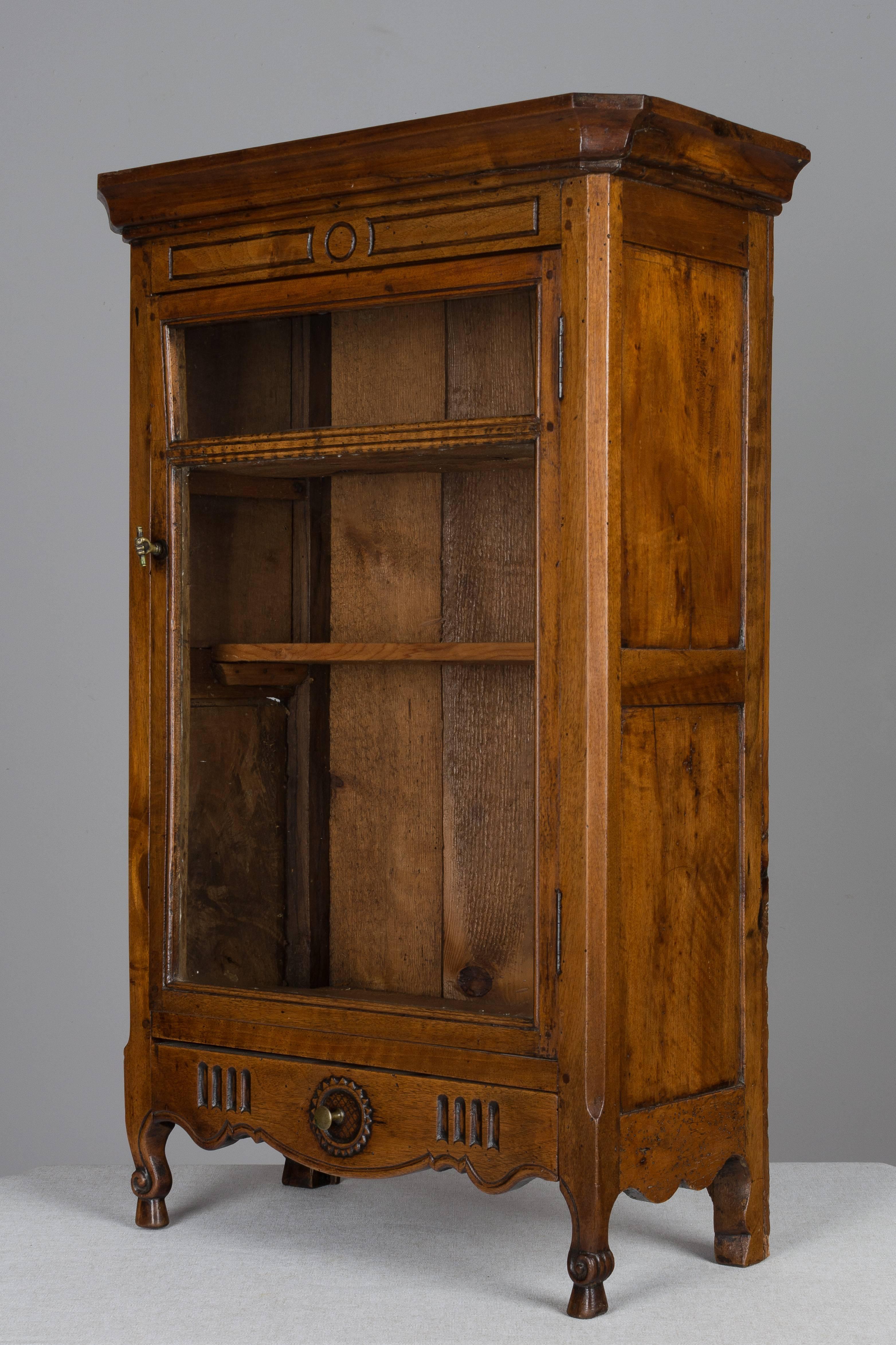 19th Century French Miniature Armoire or Provençal Verrio In Excellent Condition In Winter Park, FL