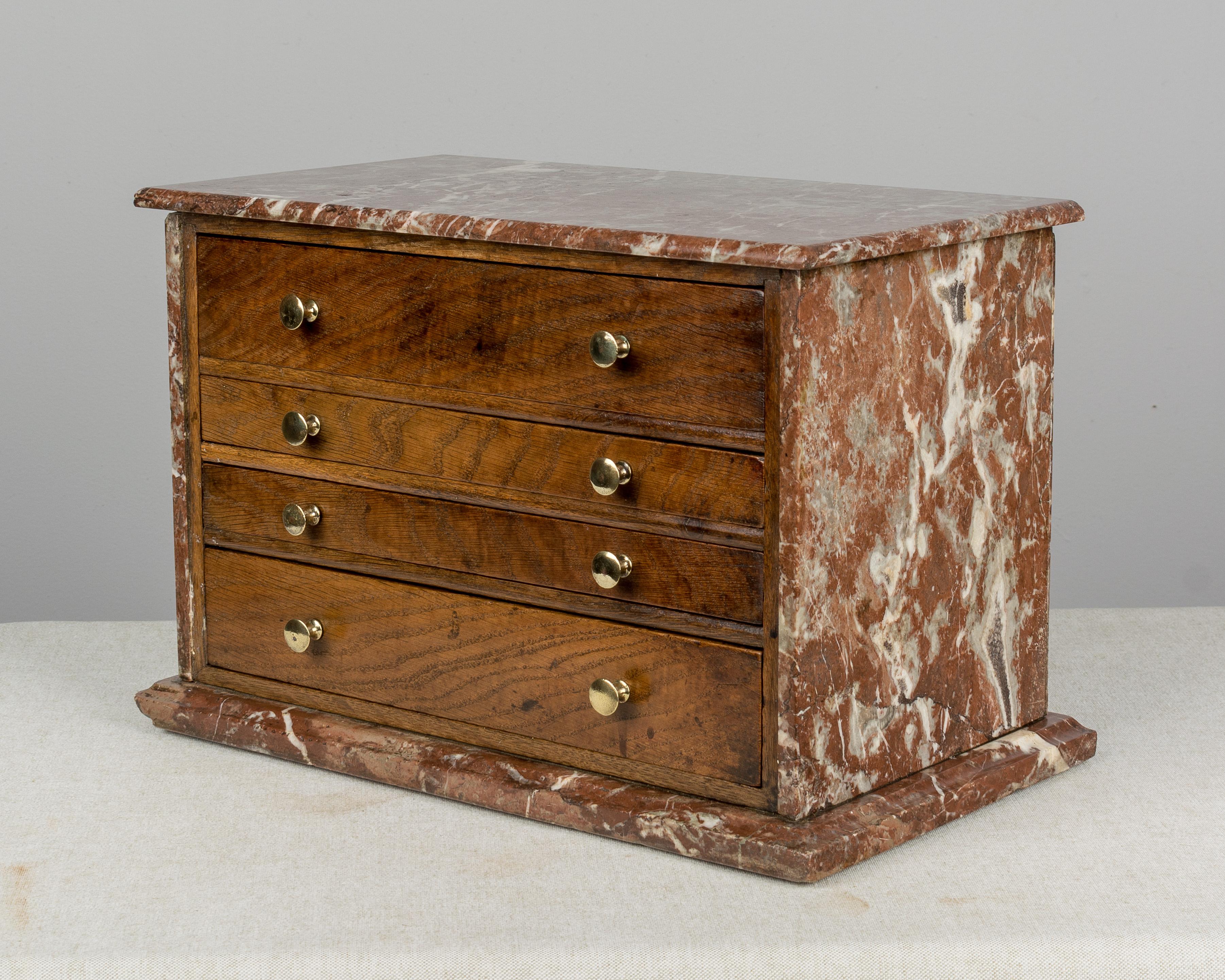 Brass 19th Century French Miniature Chest