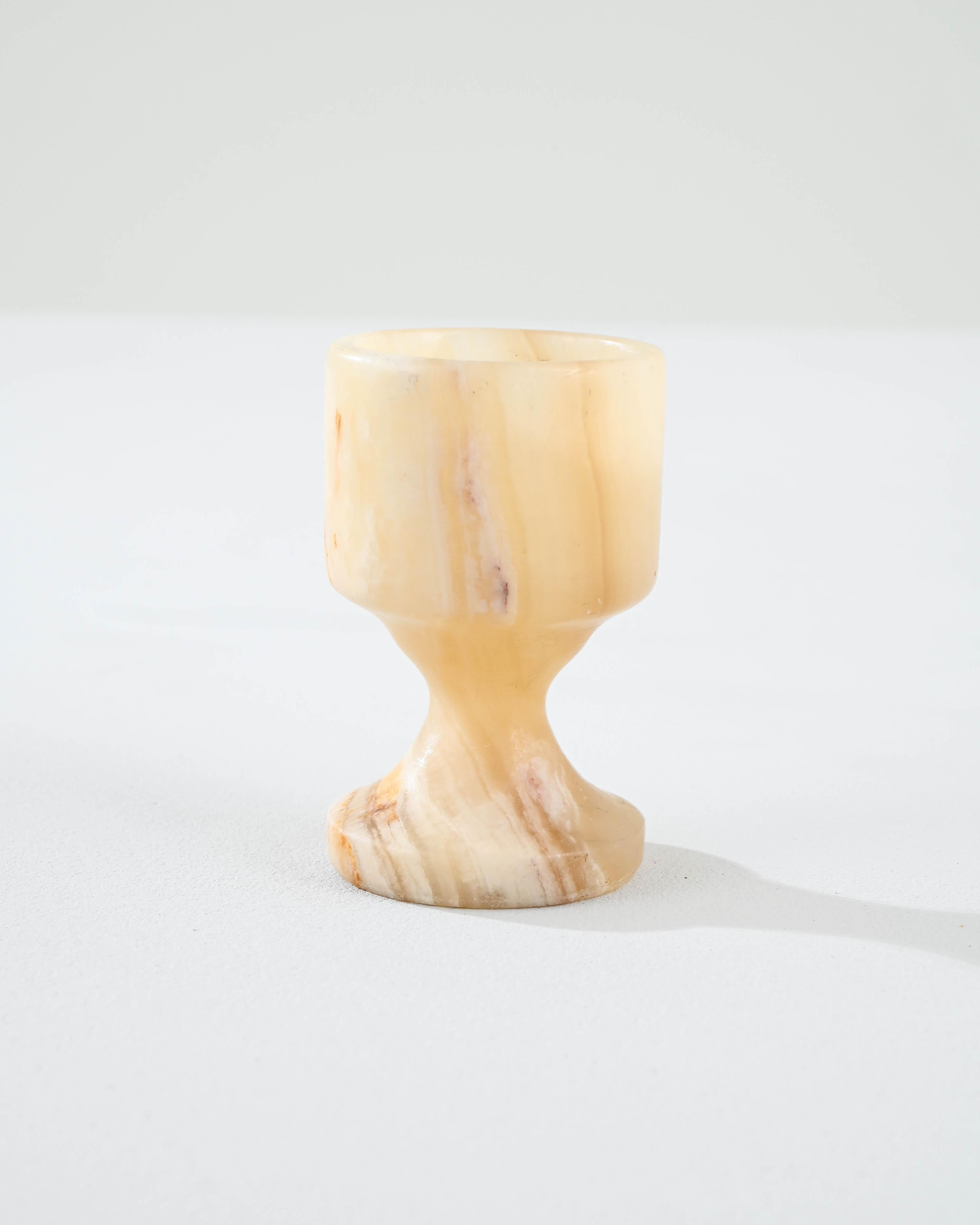 Stone 19th Century French Miniature Marble Chalice For Sale