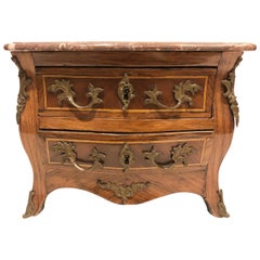 19th Century French Miniature Marble-Top Commode