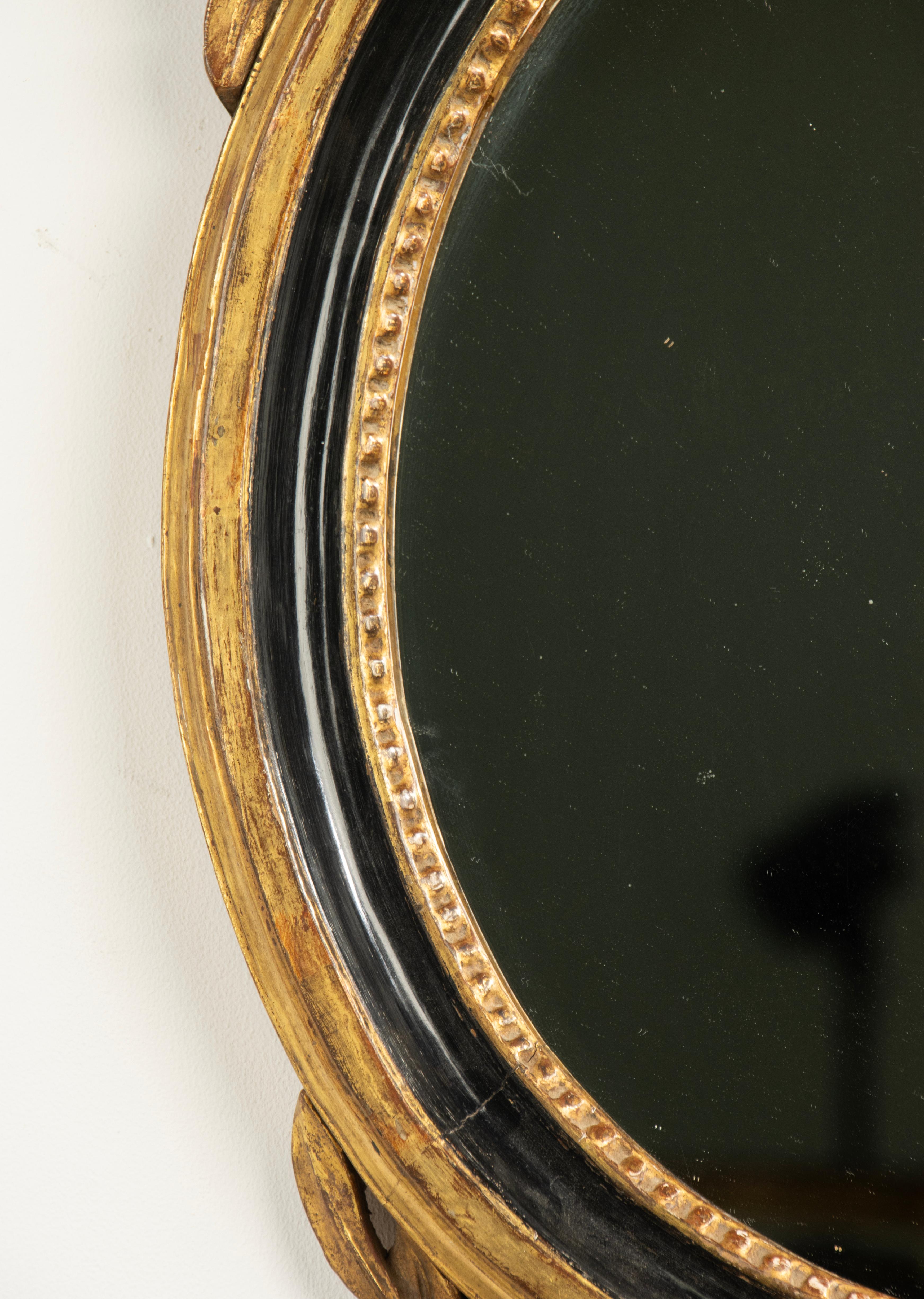 Miroir français du 19ème siècle, style Empire, doré en vente 6