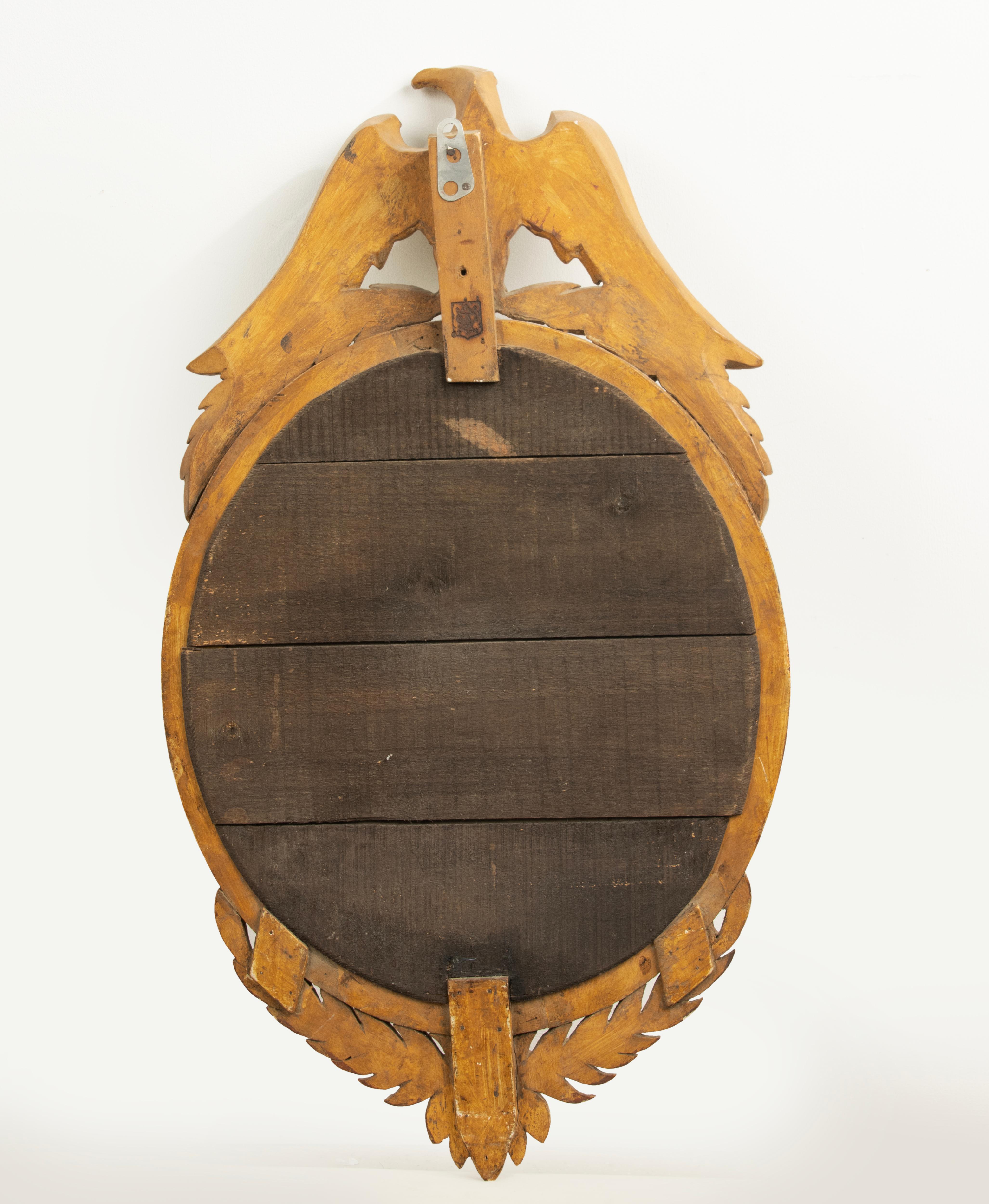 Miroir français du 19ème siècle, style Empire, doré en vente 10