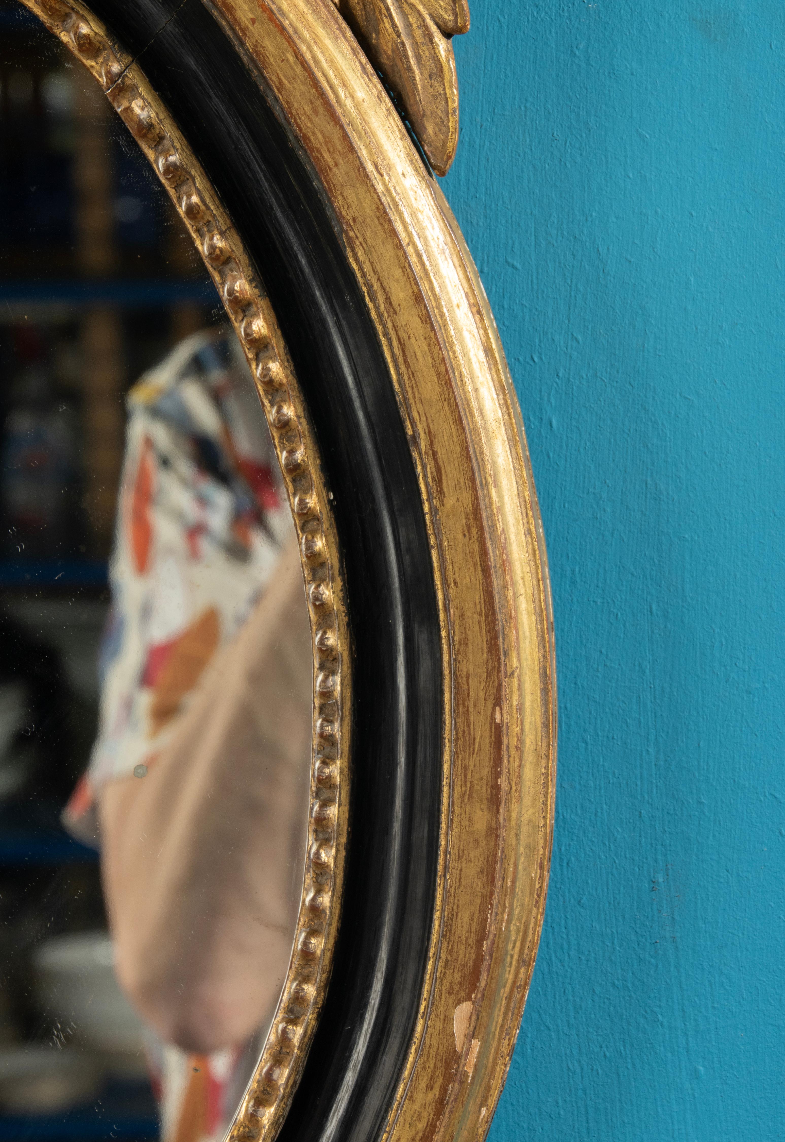 Miroir français du 19ème siècle, style Empire, doré en vente 13