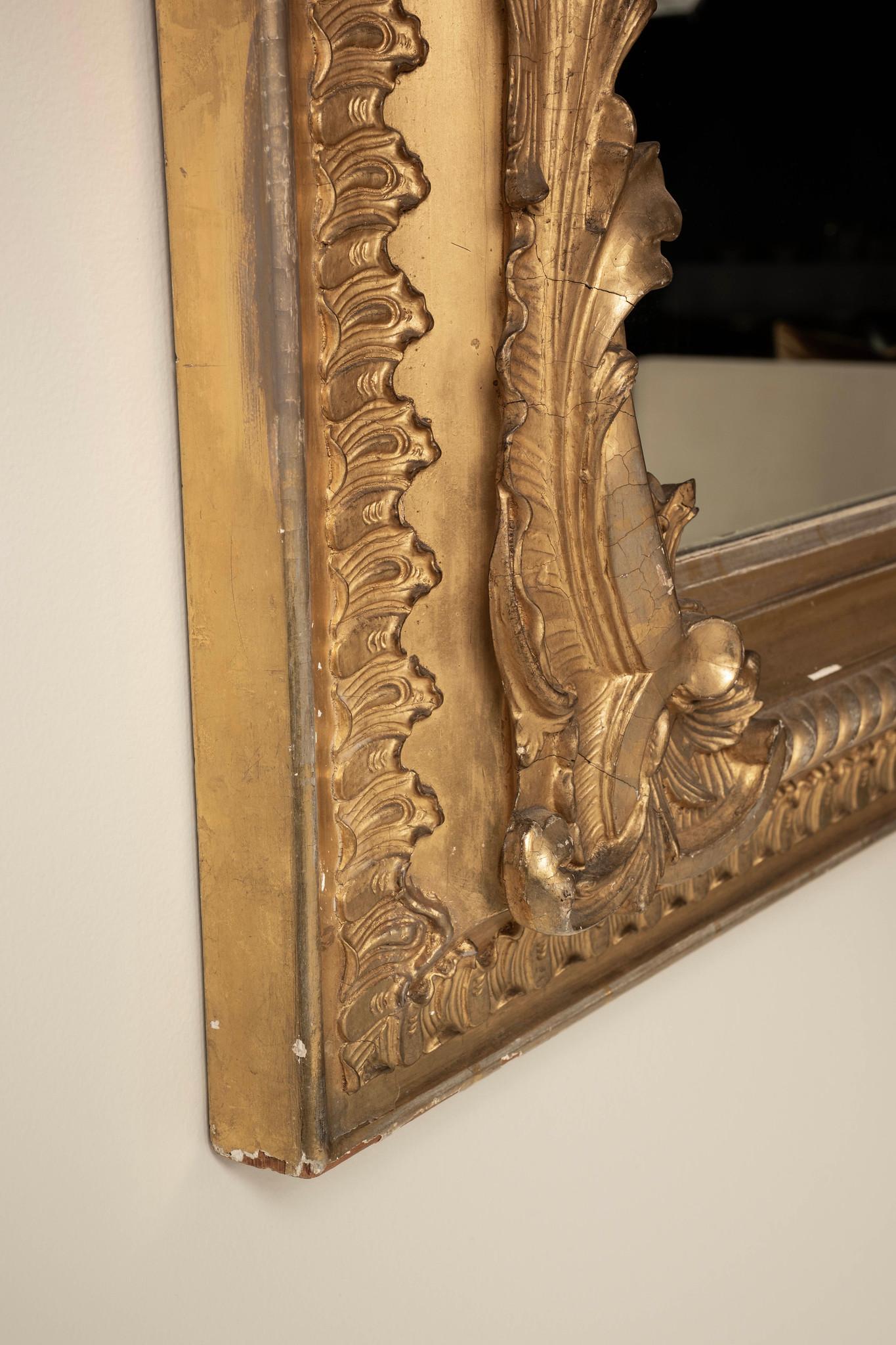 19th Century French Mirror In Good Condition For Sale In Houston, TX