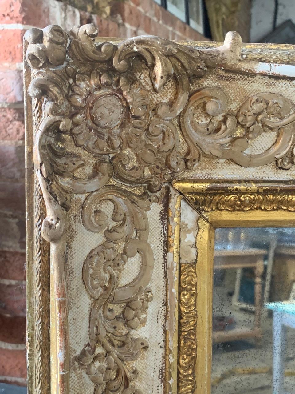 Hand-Crafted 19th Century French Mirror For Sale