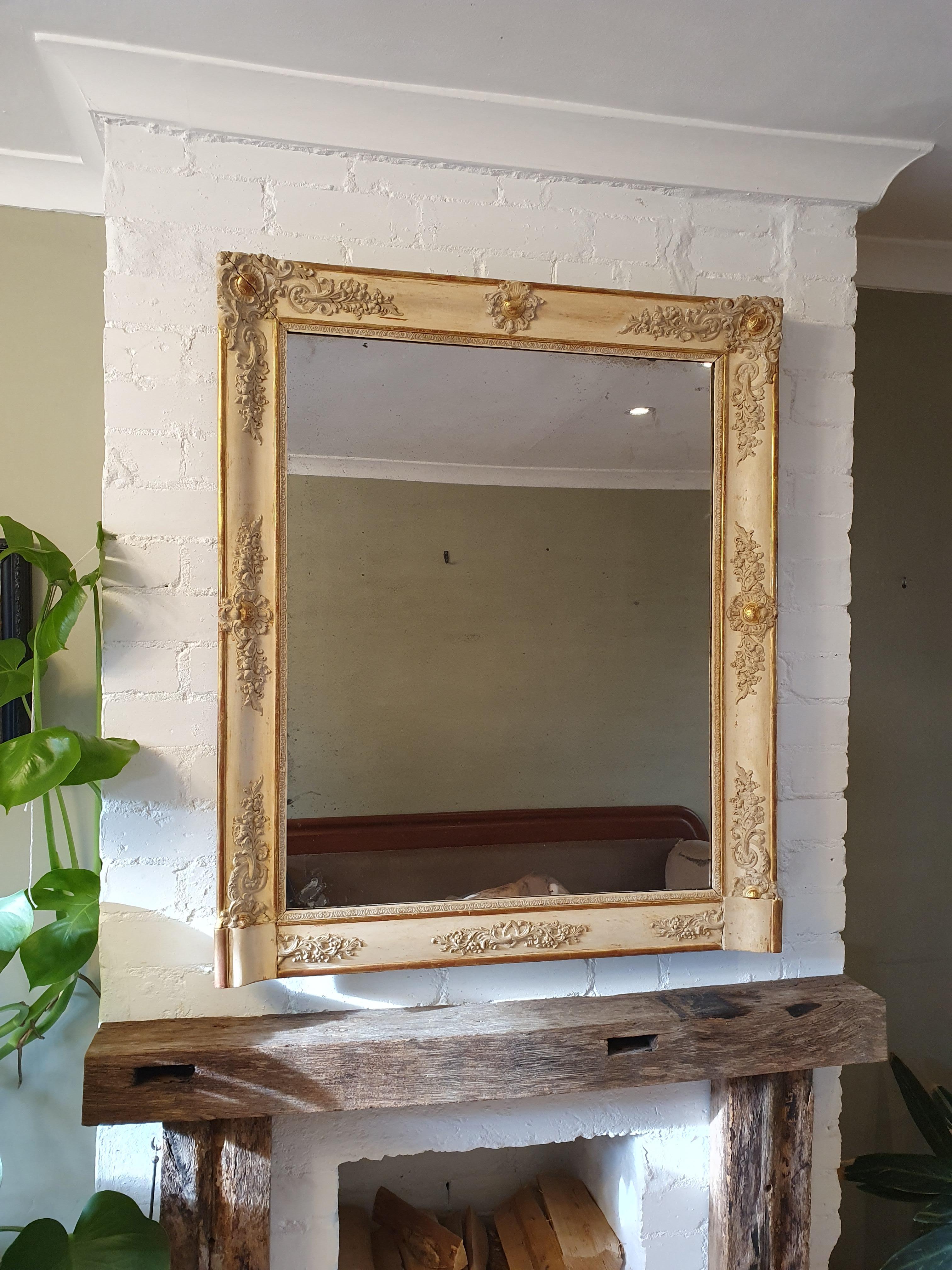 Gilt 19th Century French Mirror For Sale
