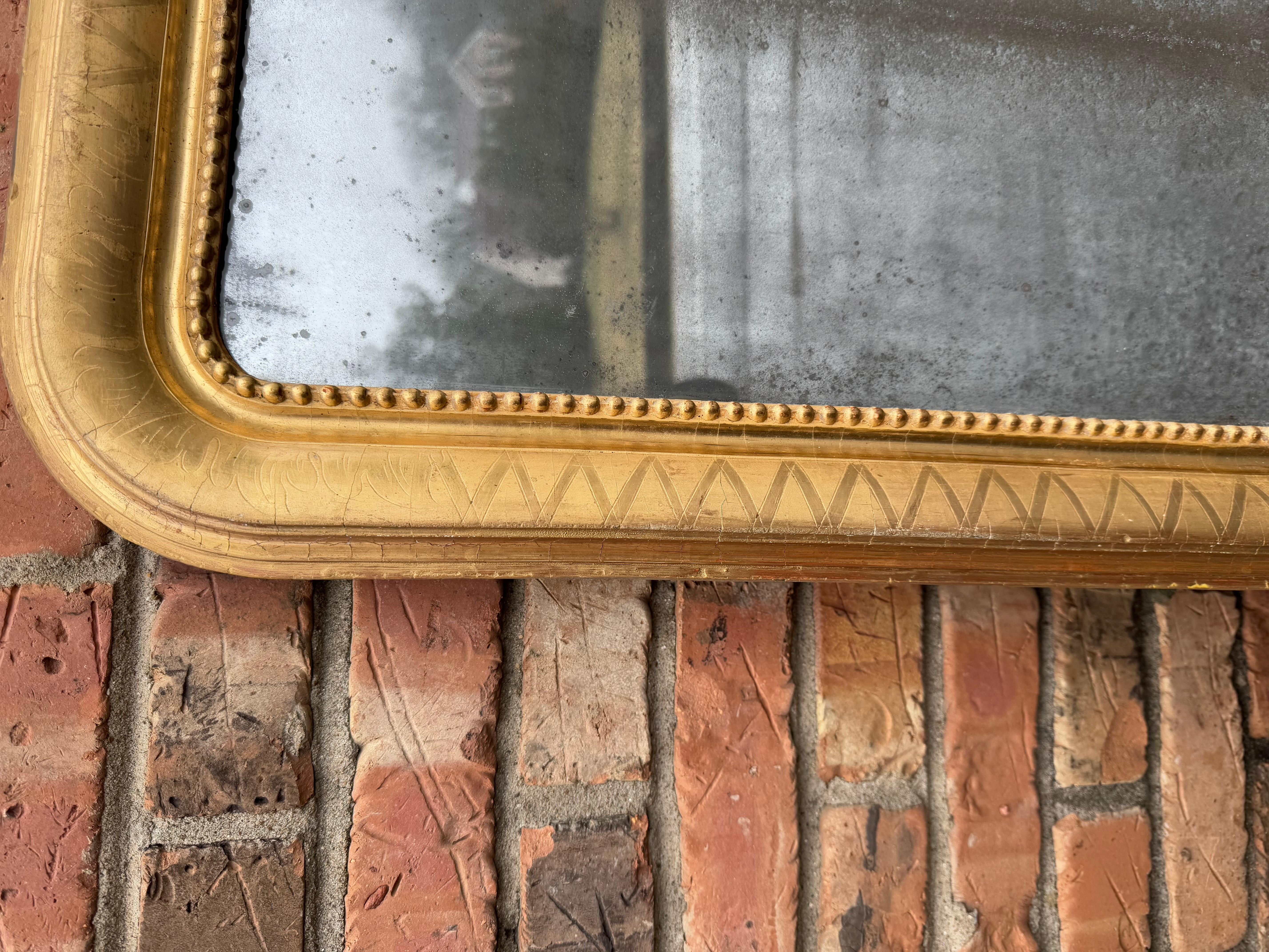 Specchio francese del XIX secolo In condizioni buone in vendita a Nashville, TN
