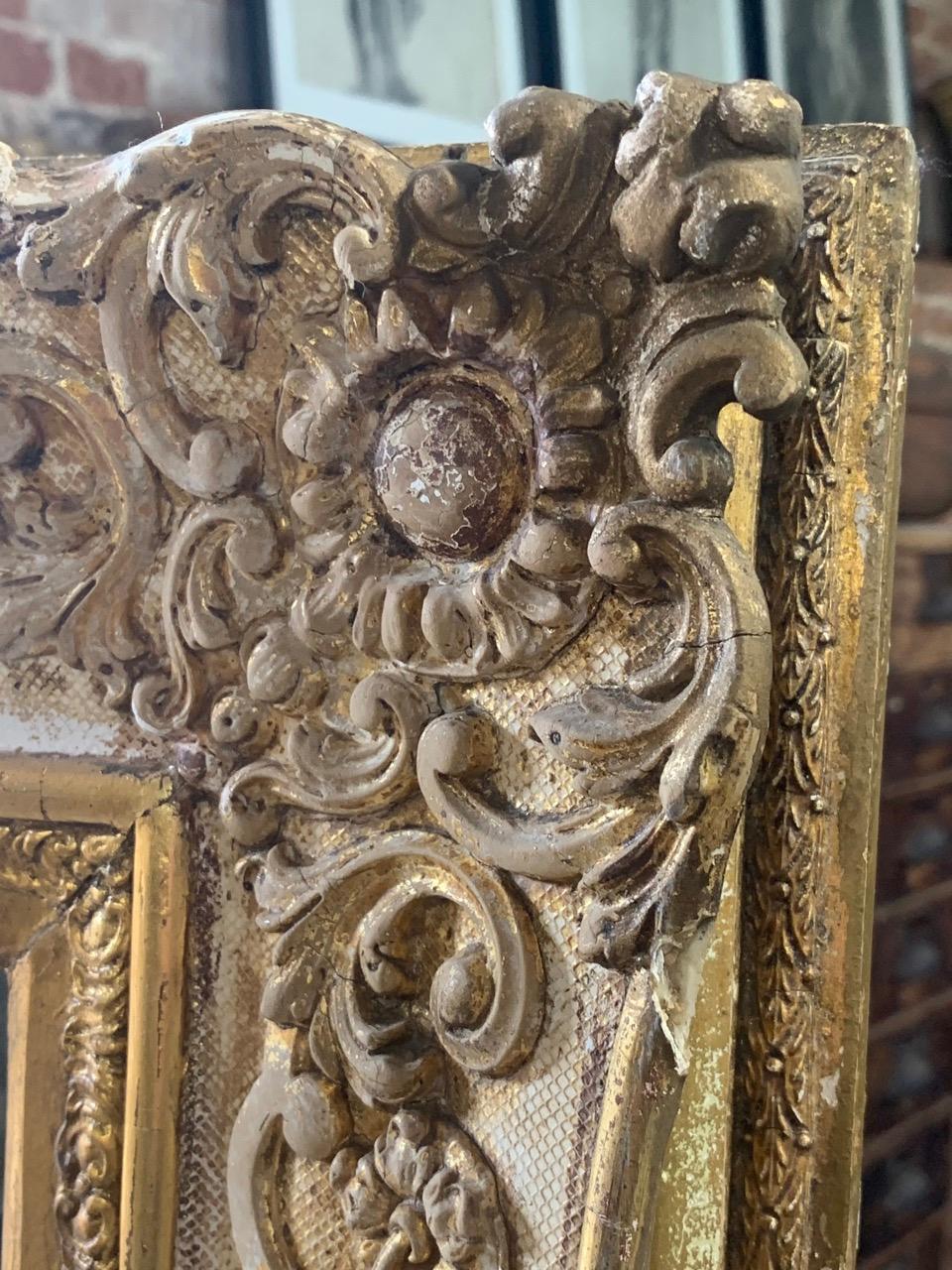 Gesso 19th Century French Mirror For Sale