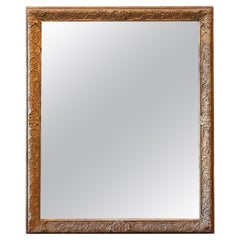 Miroir français du 19ème siècle dans un cadre en bois doré