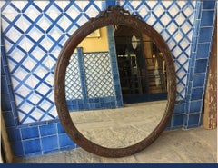 19th Century French Mirror with Coated Wooden Frame, 1890s