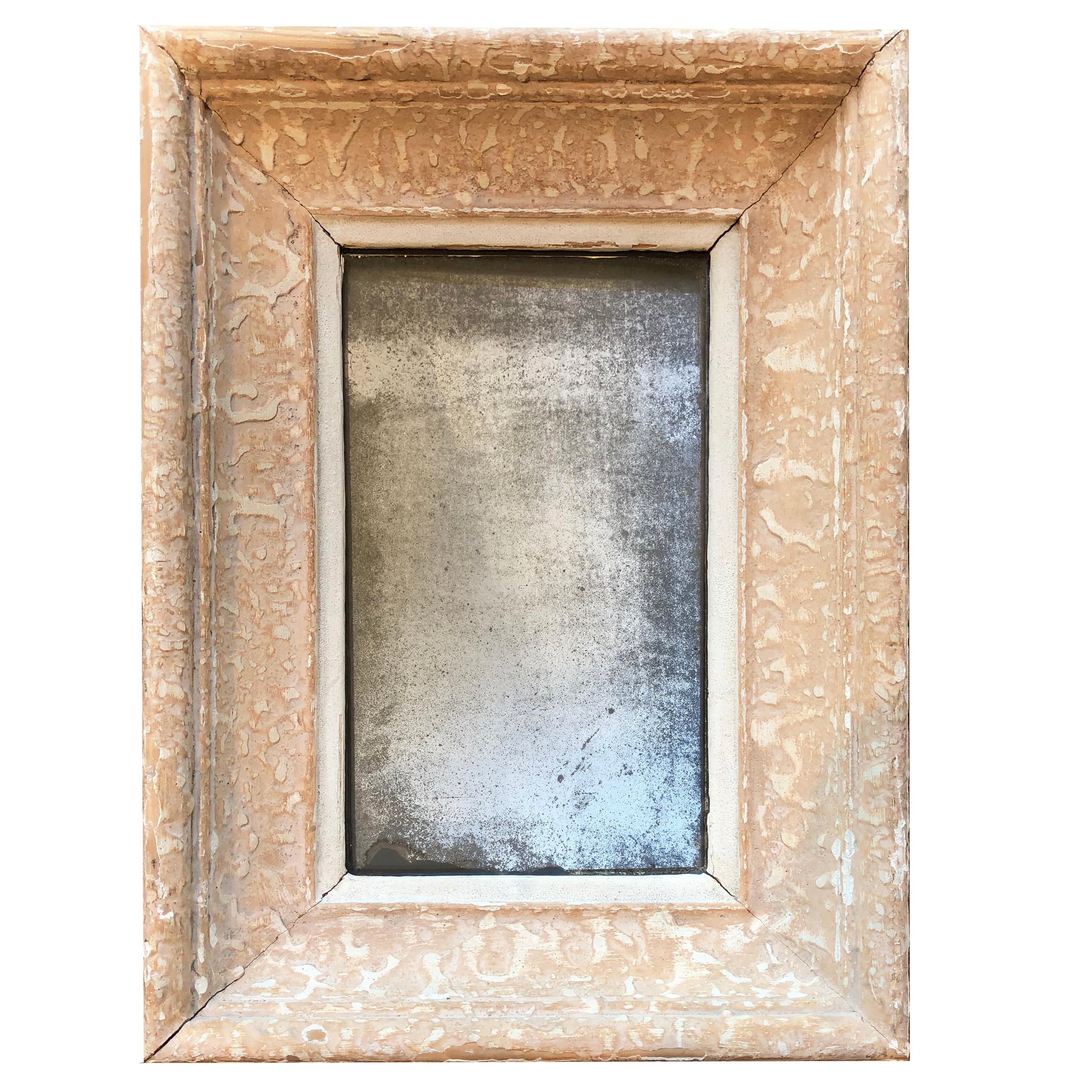 19th Century French Mirror with Mercury Plate For Sale