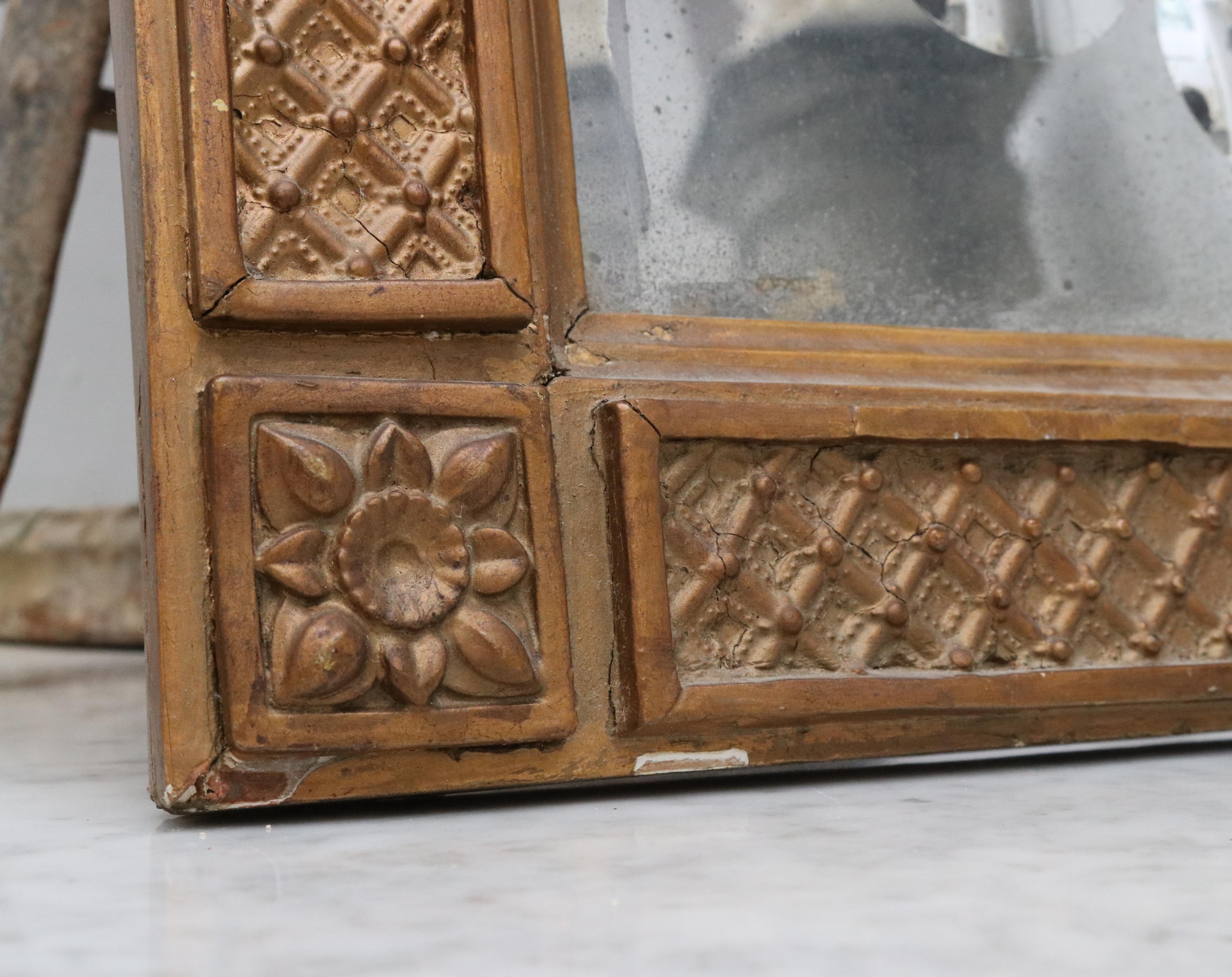 19th Century French Mirror with Wooden Frame 3