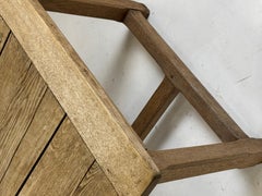 19th-century French monastery table, oak