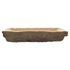 19th Century French Monumental Hand-Carved Golden Limestone Garden Trough - #2