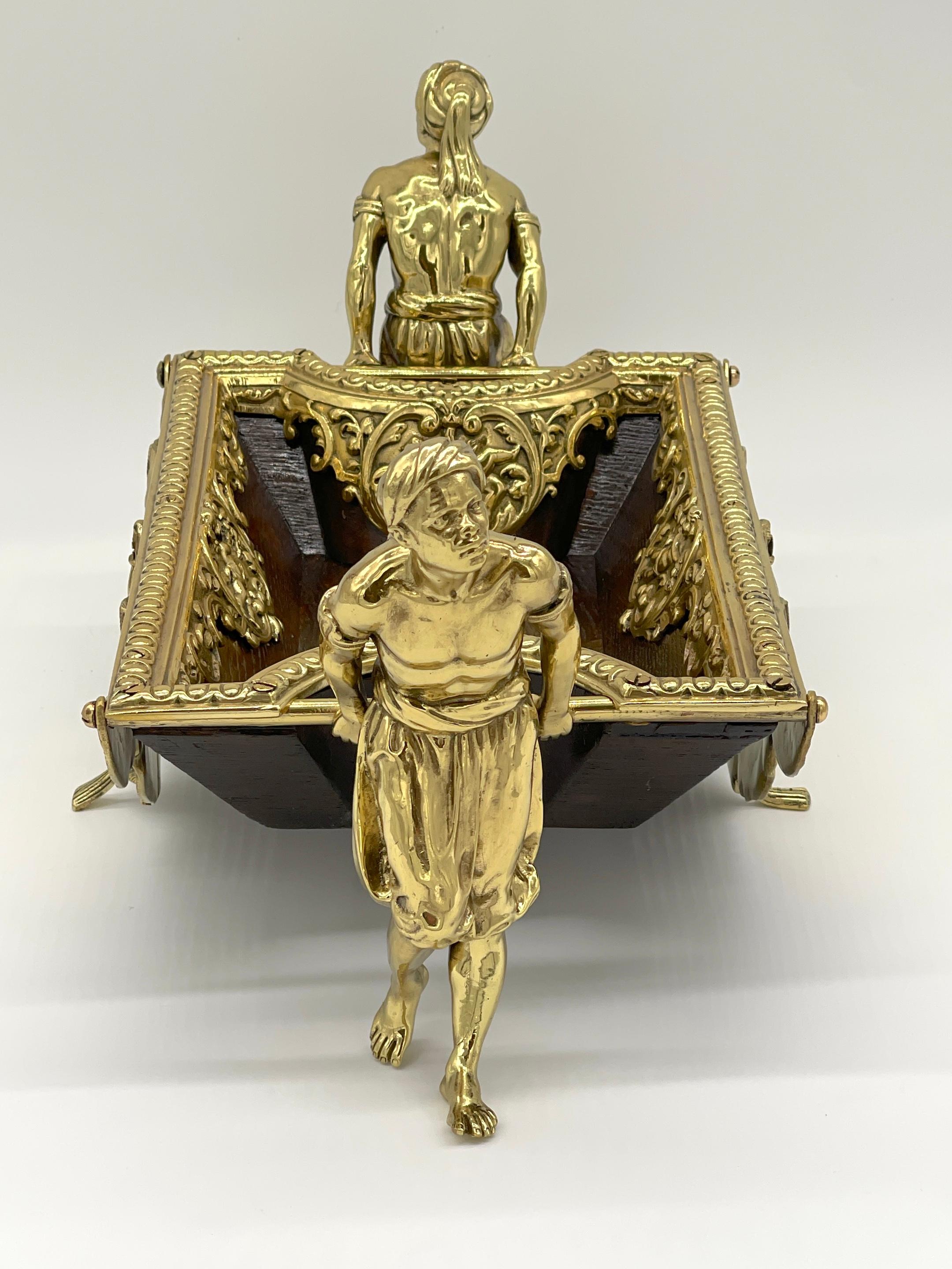 19th Century French Moorish Gilt Bronze Figural Centerpiece  For Sale 10