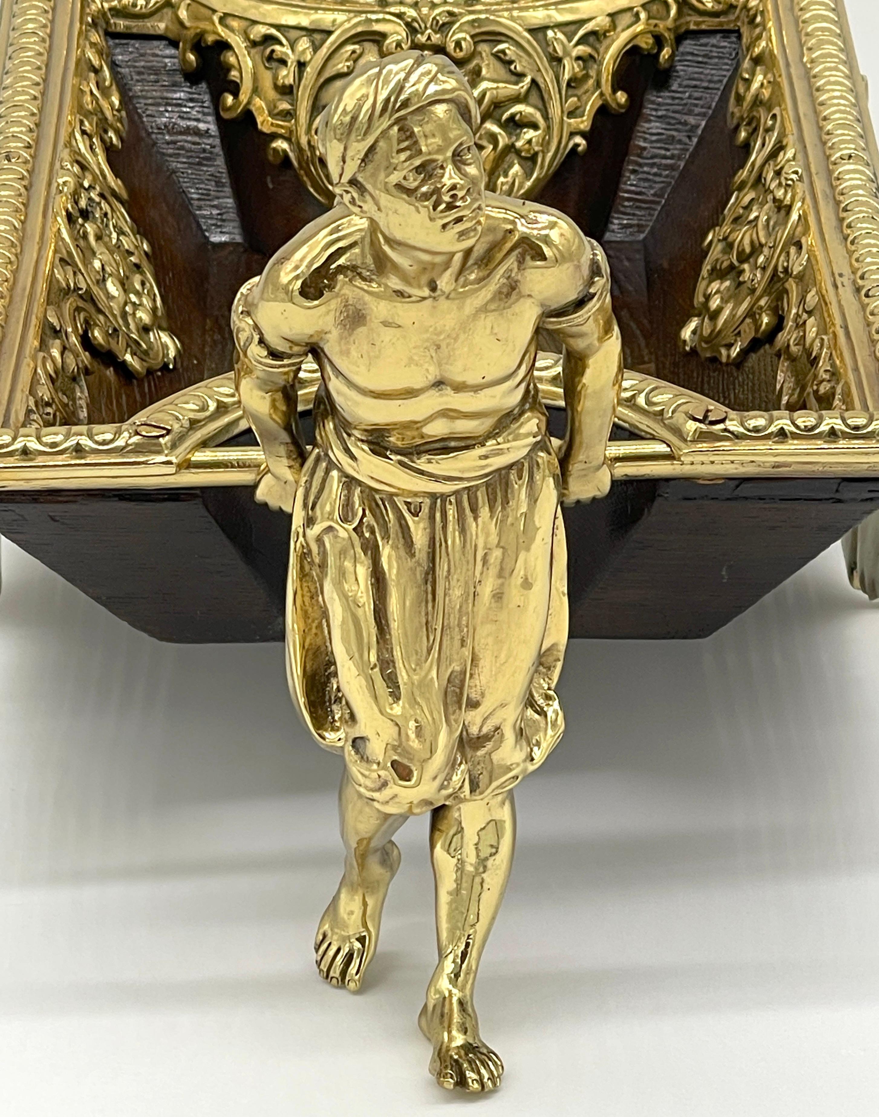 19th Century French Moorish Gilt Bronze Figural Centerpiece  For Sale 11