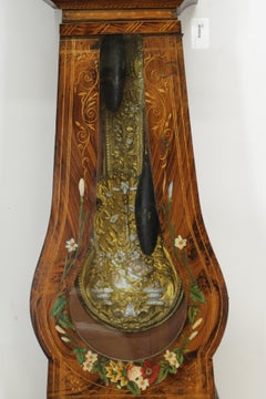 horloge française du 19ème siècle à grand boîtier Morbier