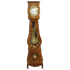 horloge française du 19ème siècle à grand boîtier Morbier