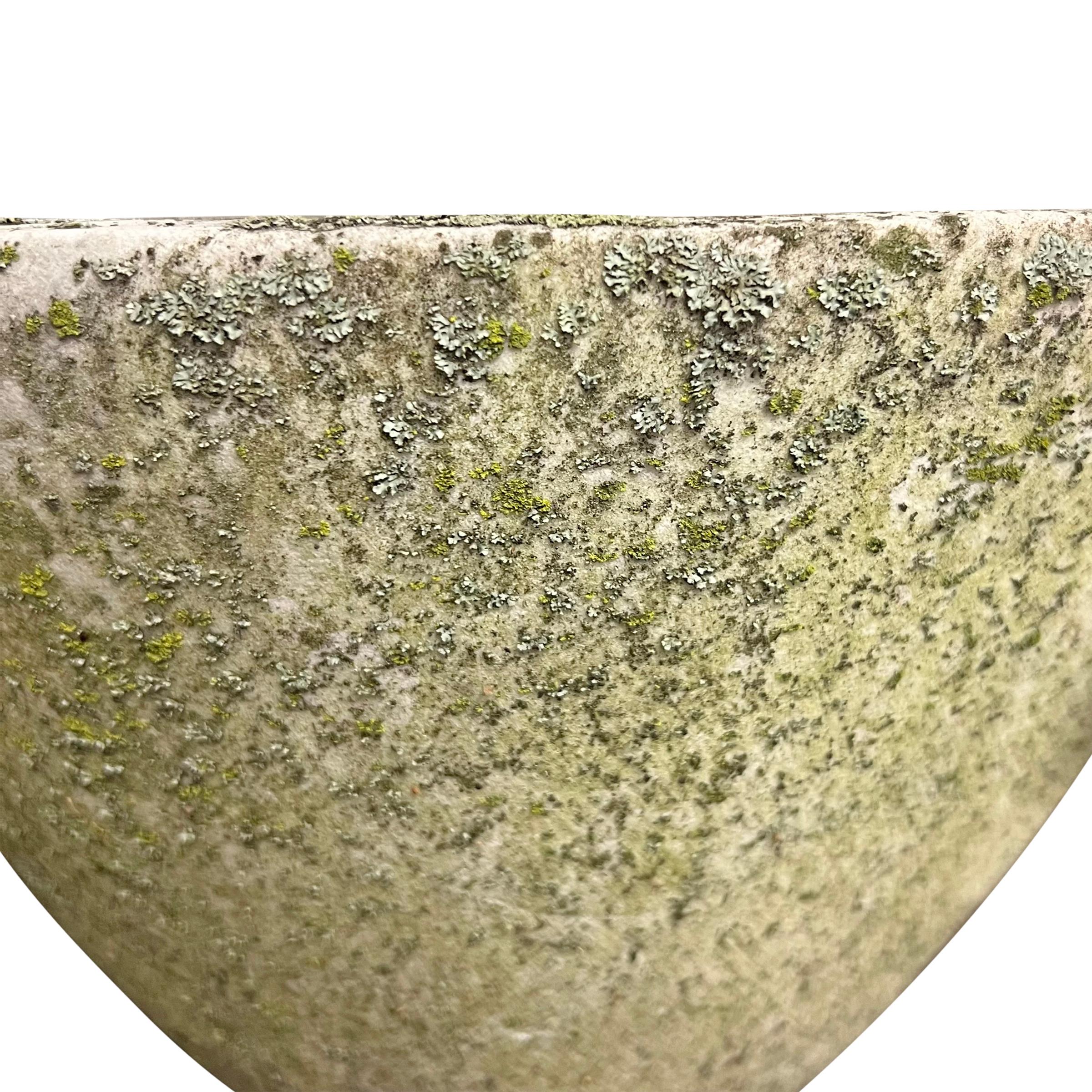 19th Century French Moss and Lichen Covered Marble Mortar For Sale 7