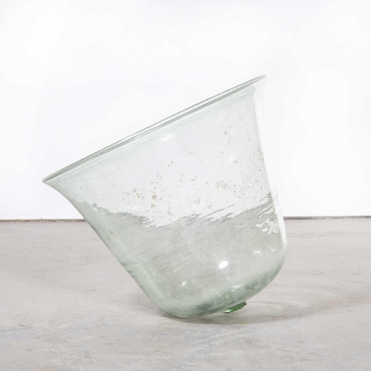 19th Century French Mouth Blown Glass Cloche '1422.6' In Good Condition In Hook, Hampshire