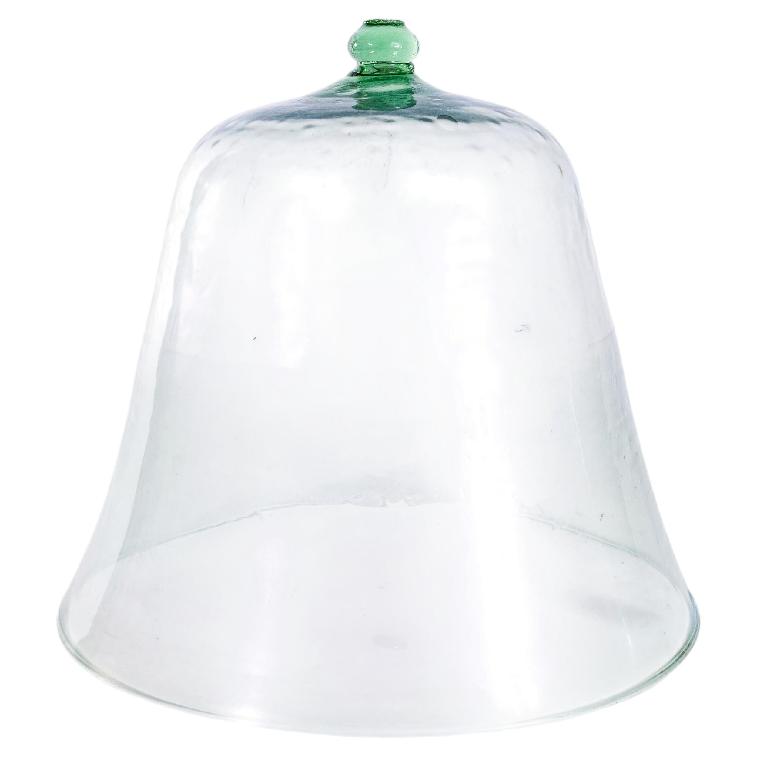 19th Century French Mouth Blown Glass Cloche (5282)