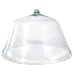 19th Century French Mouth Blown Glass Cloche (5283)