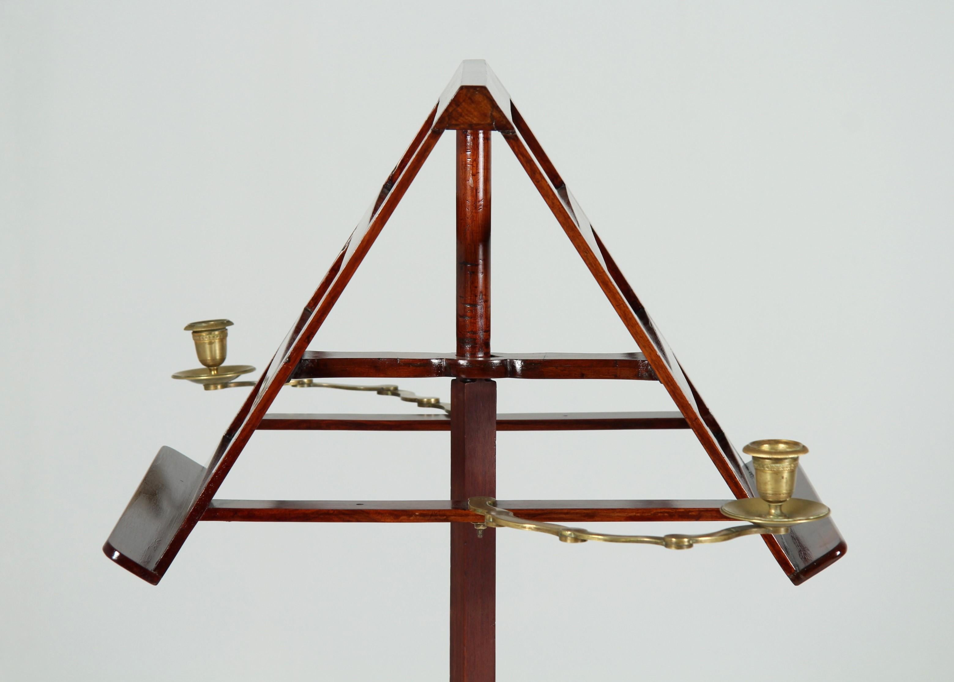 19th Century French Music Stand with Candle Holders For Sale 6