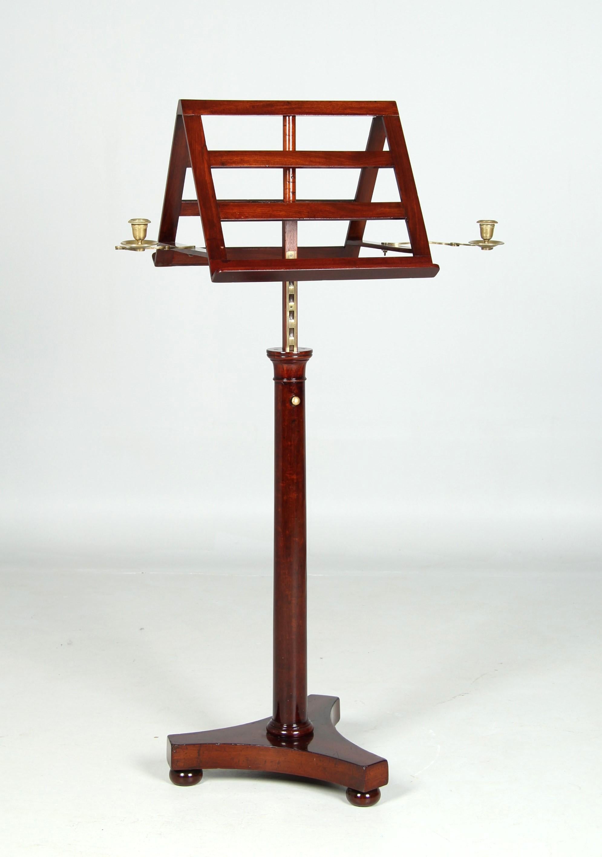 19th Century French Music Stand with Candle Holders For Sale 4