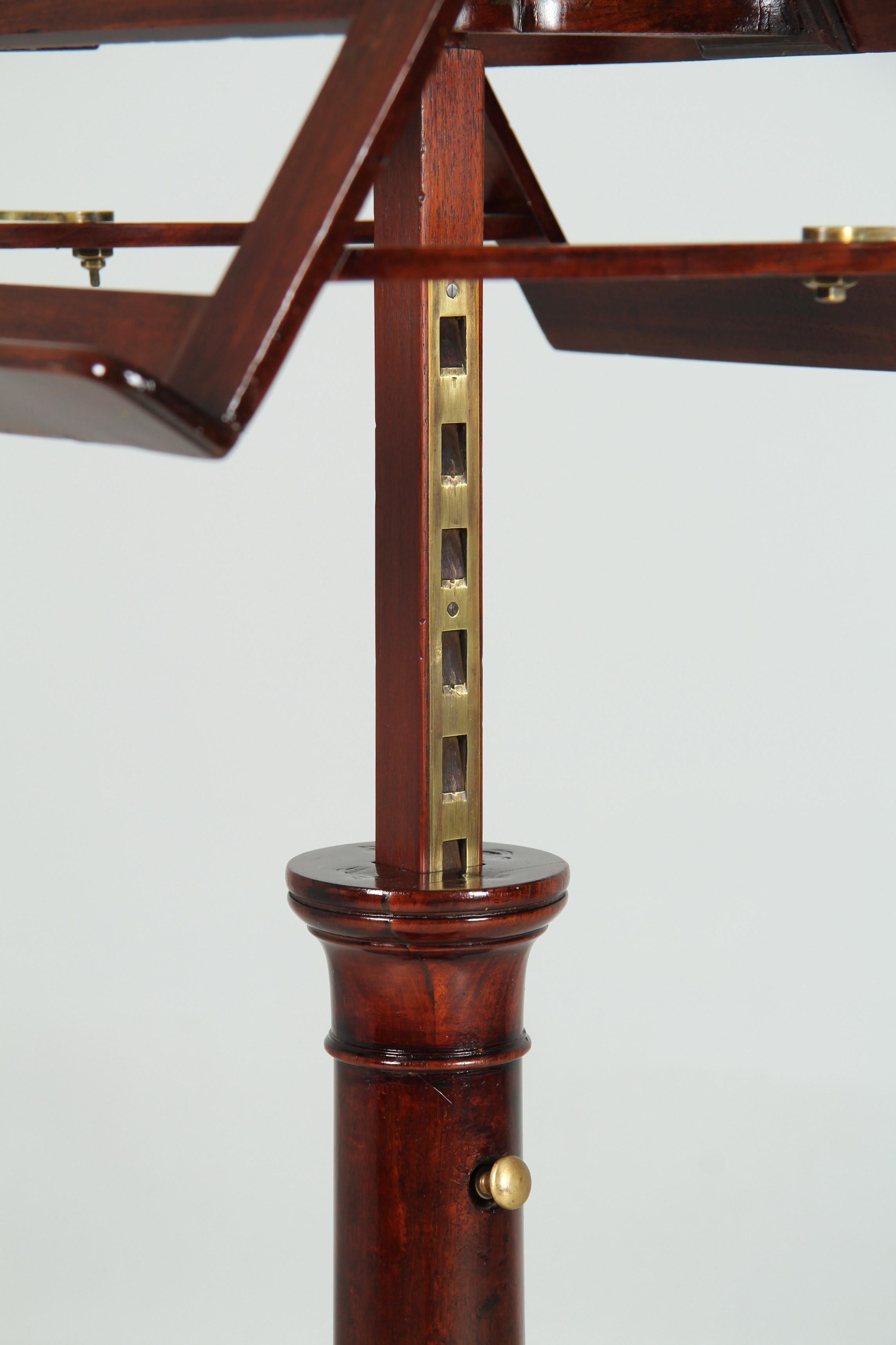 19th Century French Music Stand with Candle Holders For Sale 5