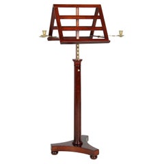 19th Century French Music Stand with Candle Holders