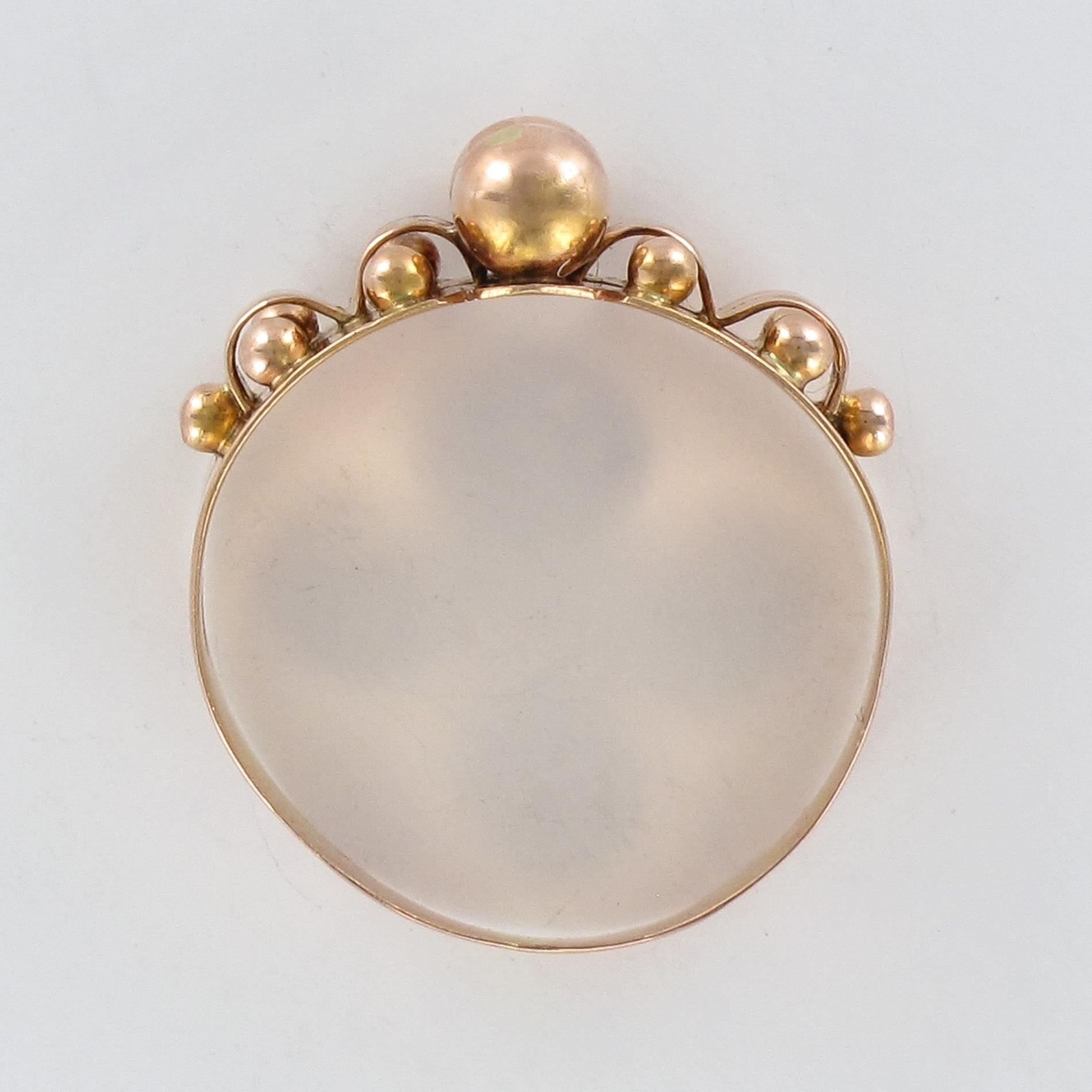 19th Century French Napoleon III 18 Karat Rose Gold Ring 5