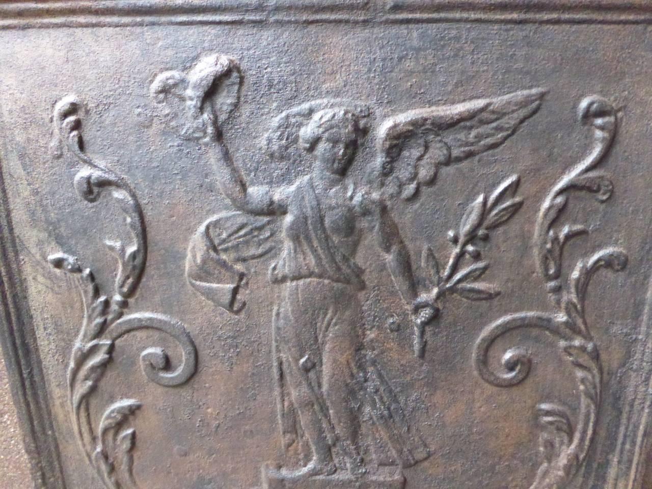 Cast 19th Century French Napoleon III 'Allegory of Peace' Fireback