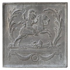 19th Century French Napoleon III 'Apollo with Horse' Fireback / Backsplash