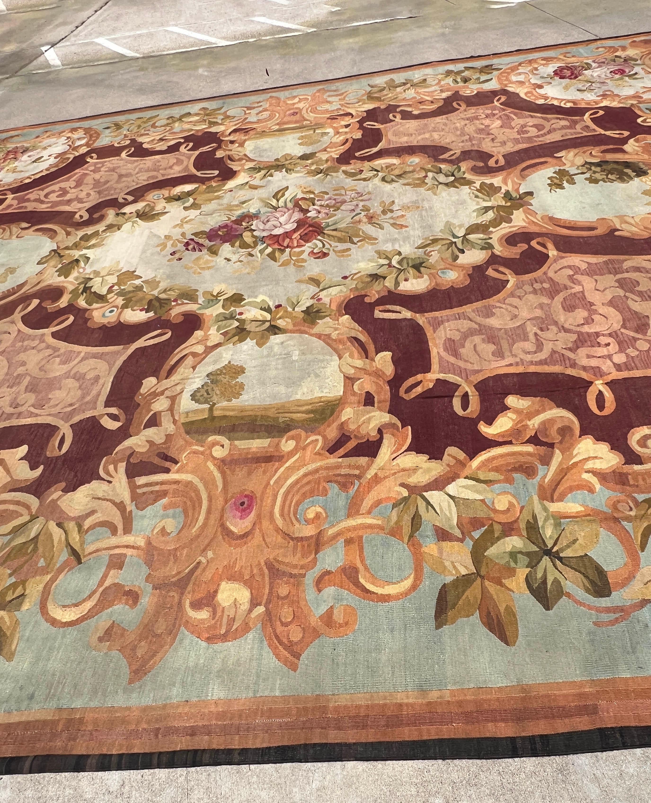 Tappeto Aubusson francese Napoleone III del XIX secolo in vendita 6