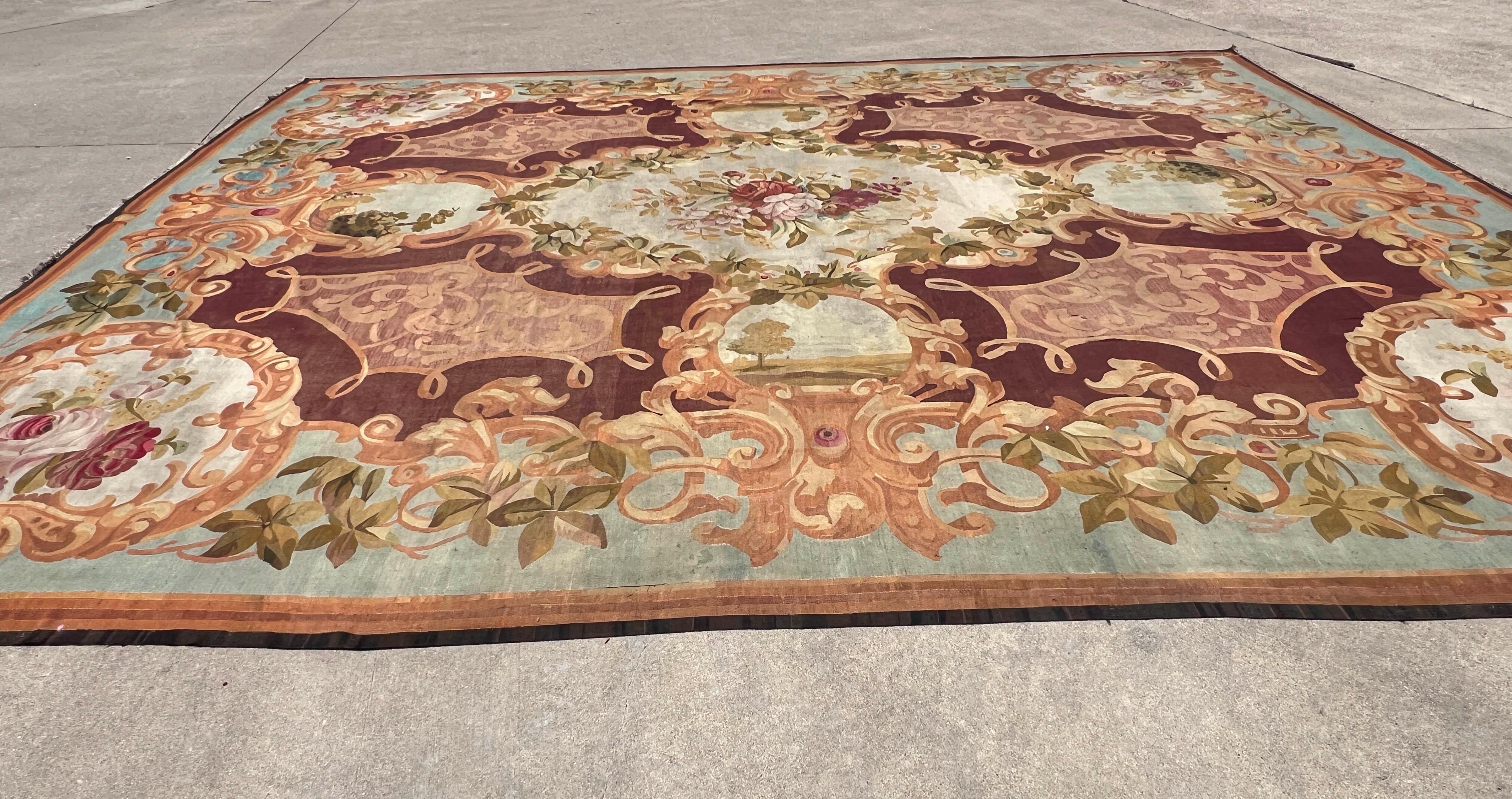 Tappeto Aubusson francese Napoleone III del XIX secolo in vendita 1