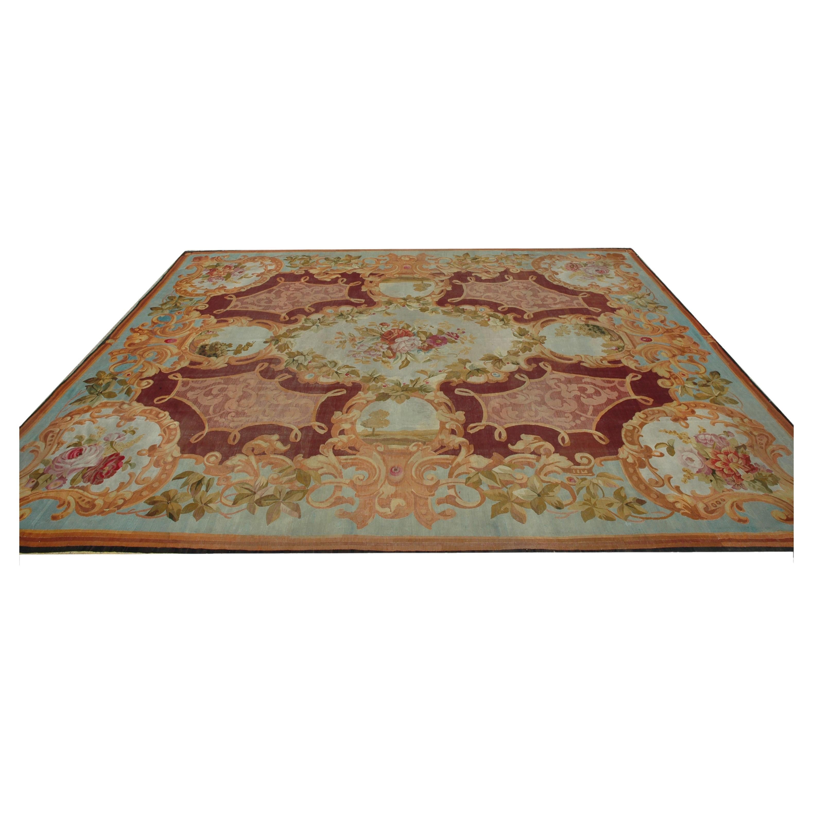19th Century French Napoleon III Aubusson Rug