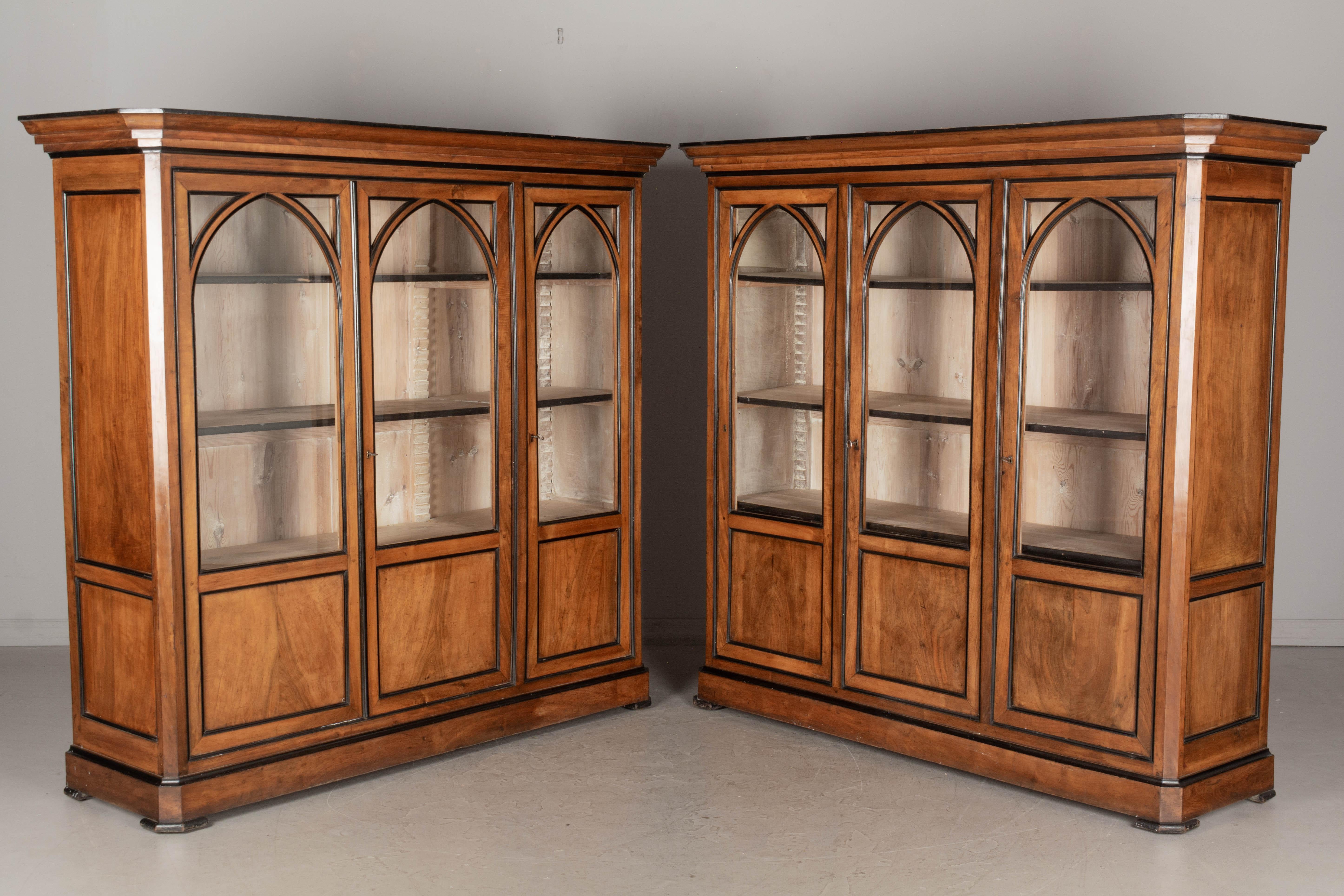 19th Century French Napoleon III Bibliotheque or Bookcase, a Pair 5