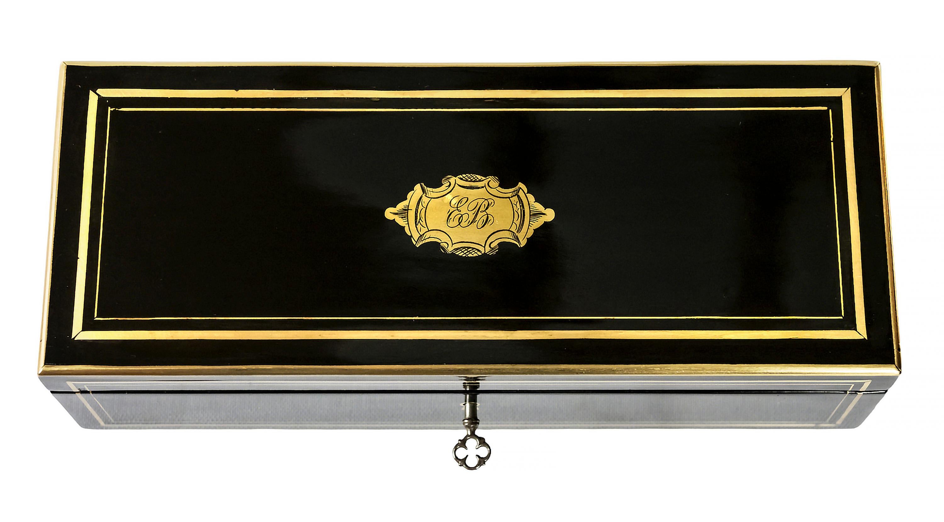 Boîte française Napoléon III / Boulle du 19e siècle Bon état - En vente à Vilnius, LT