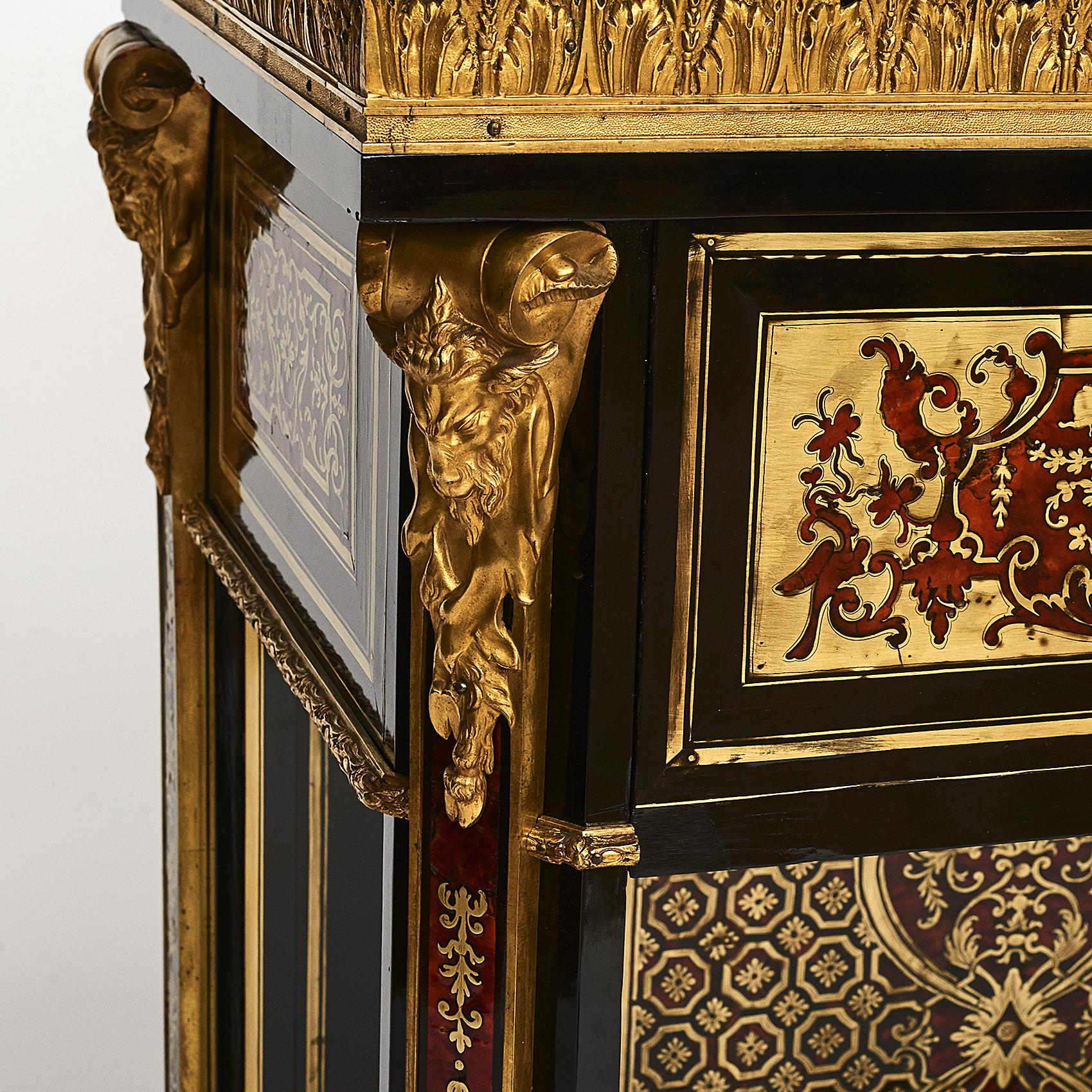 19th Century French Napoleon III Boulle Console Table 6