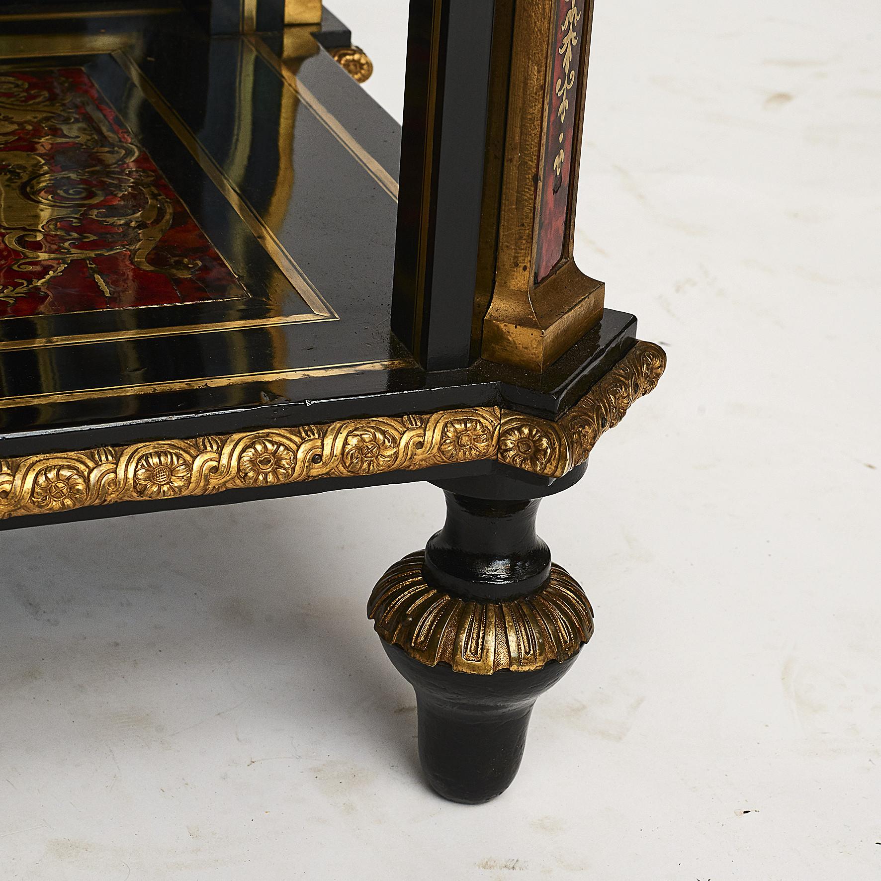 19th Century French Napoleon III Boulle Console Table 11