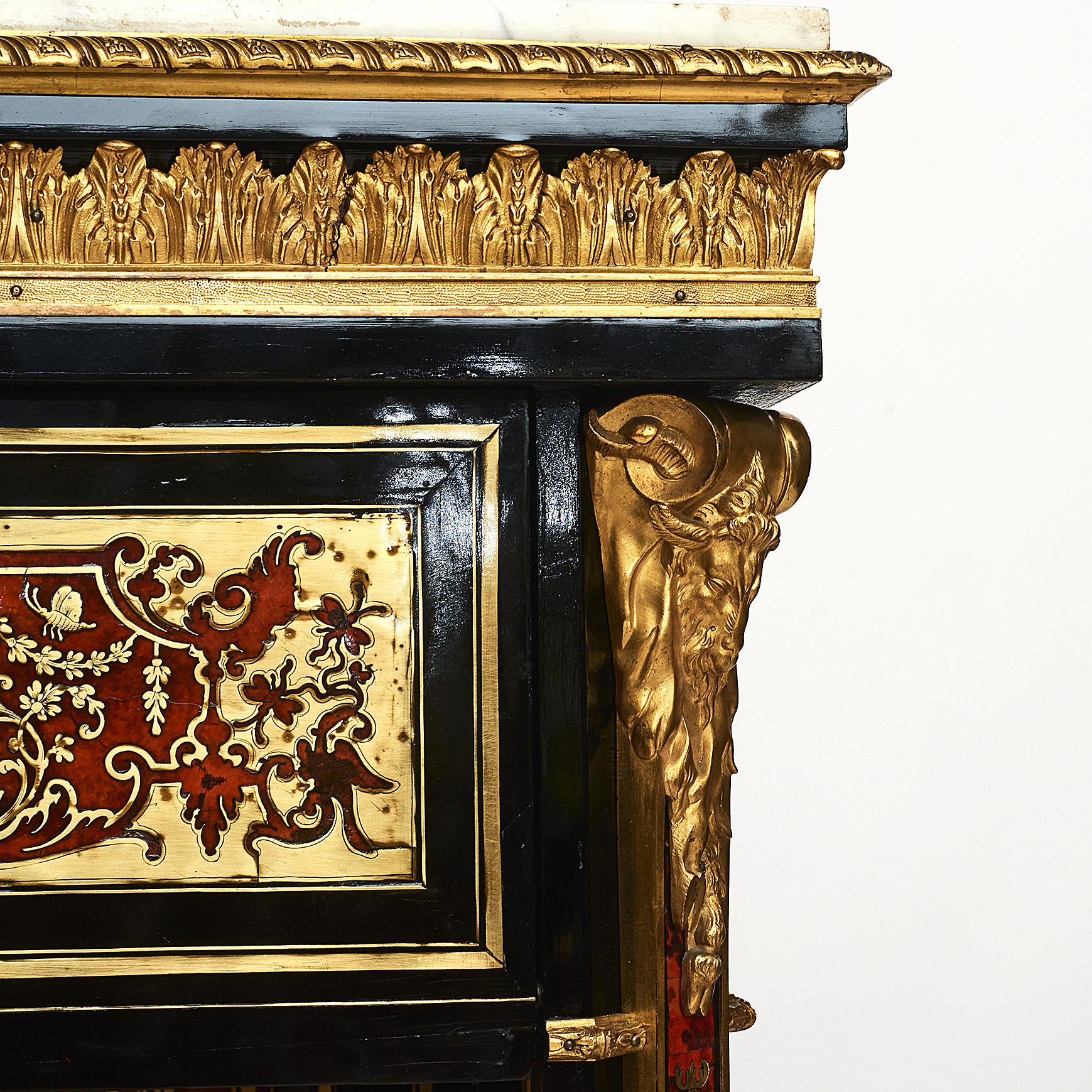 19th Century French Napoleon III Boulle Console Table 13