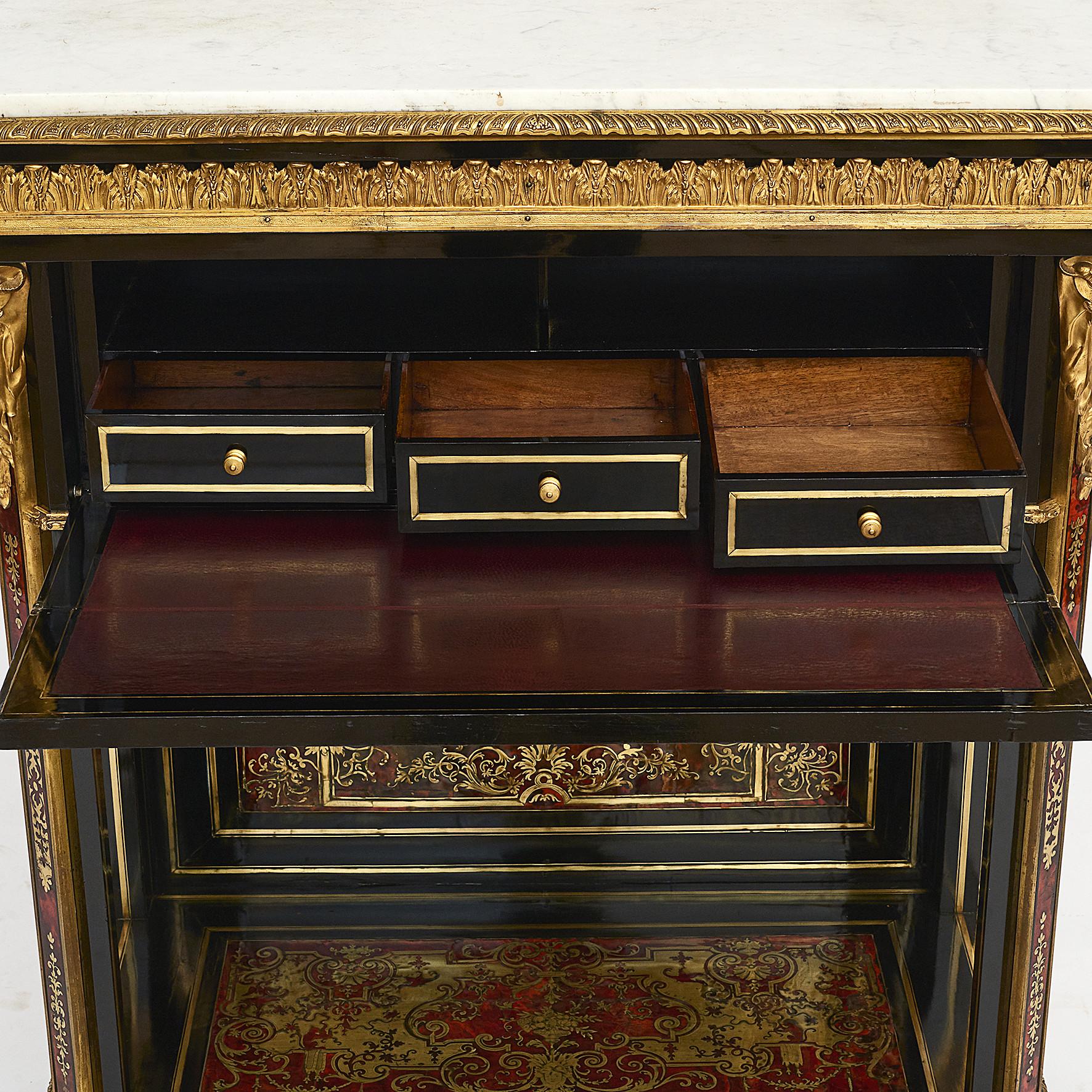 19th Century French Napoleon III Boulle Console Table In Good Condition In Kastrup, DK
