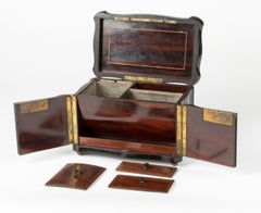 19th Century French Napoleon III Boulle Marquetry Tea Caddy