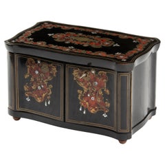 19th Century French Napoleon III Boulle Marquetry Tea Caddy